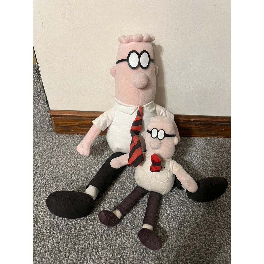 Dilbert plush comic strip characters